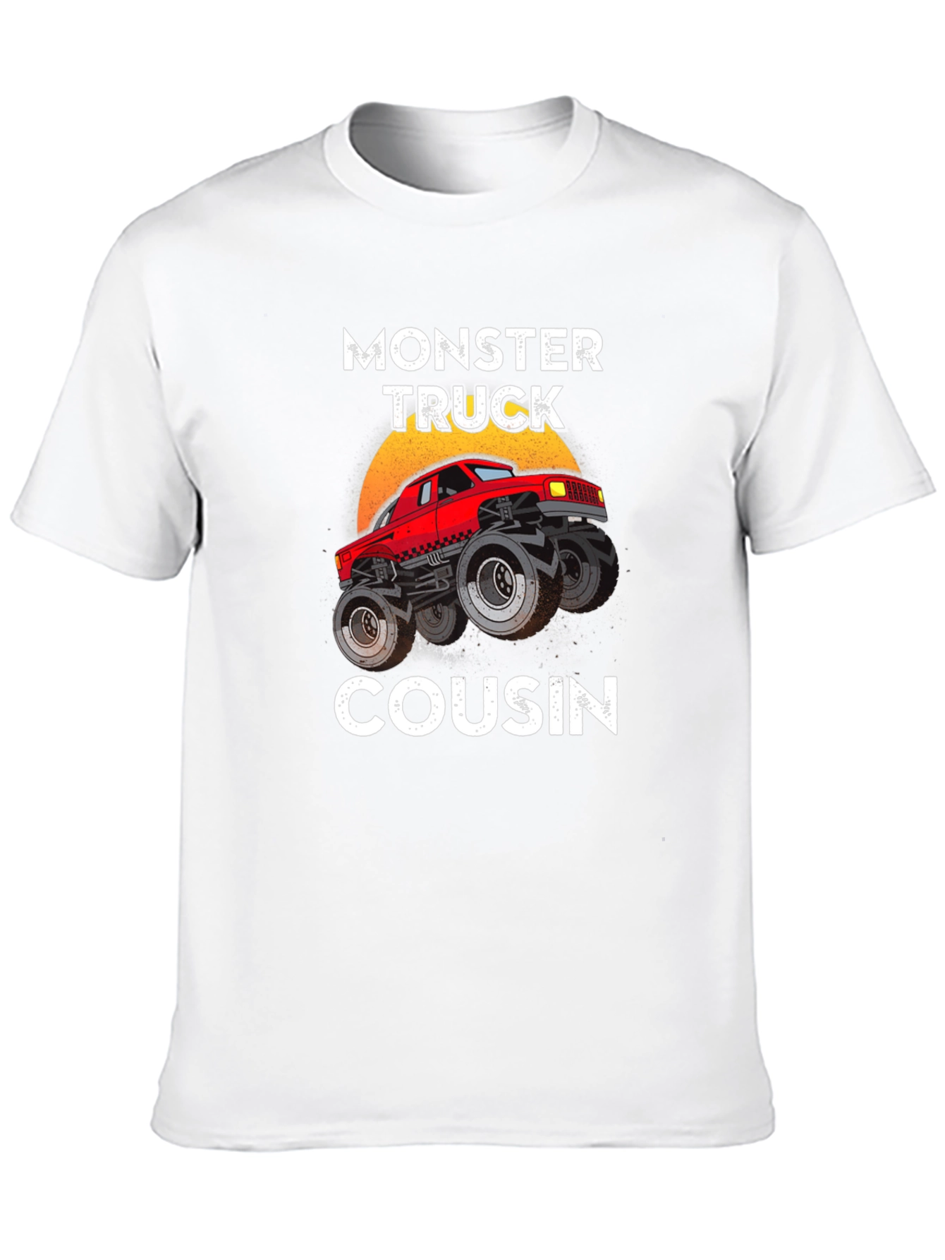 Monster Truck Cousin Tee - Black Graphic T-Shirt