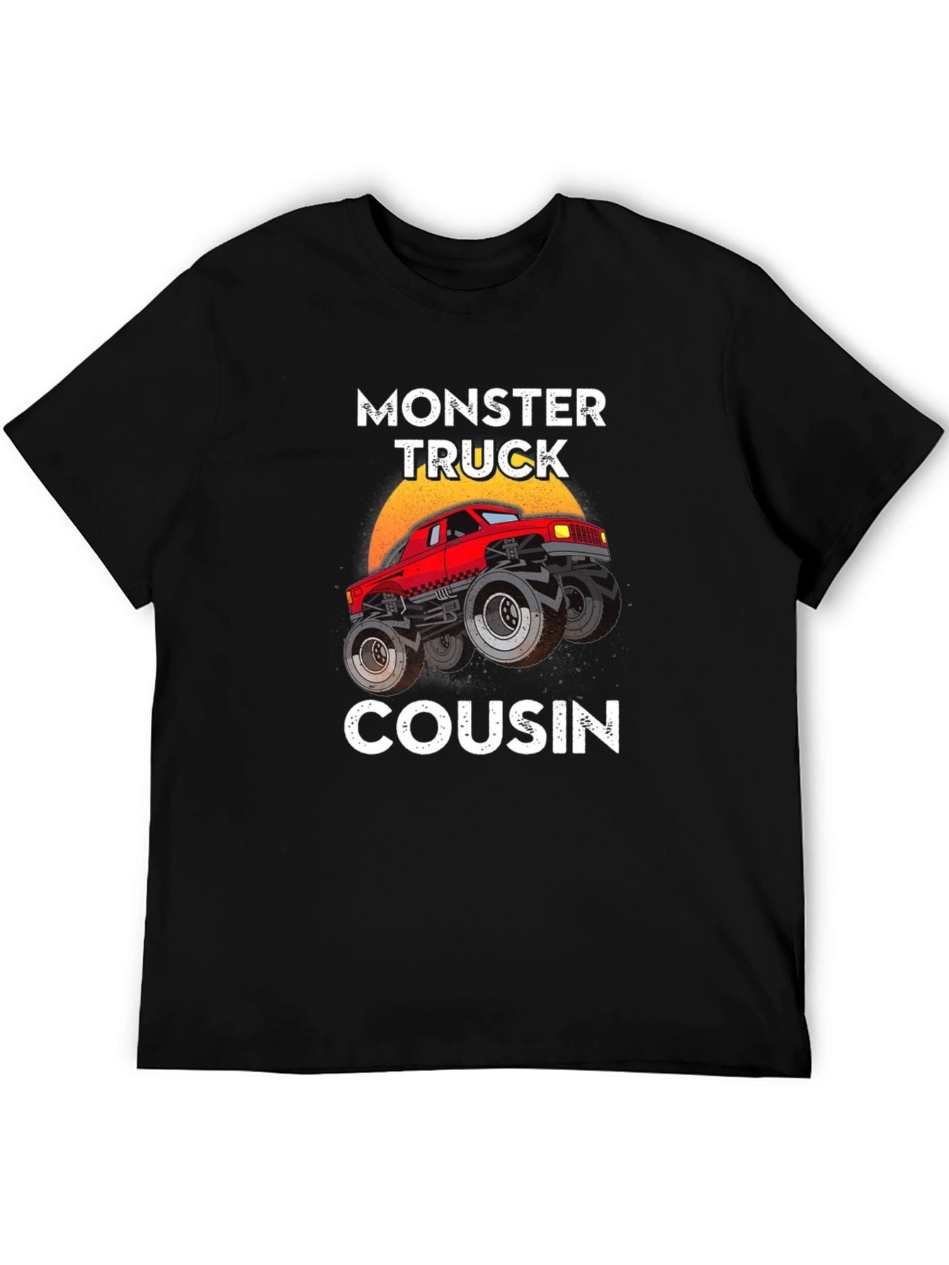 Monster Truck Cousin Tee - Black Graphic T-Shirt