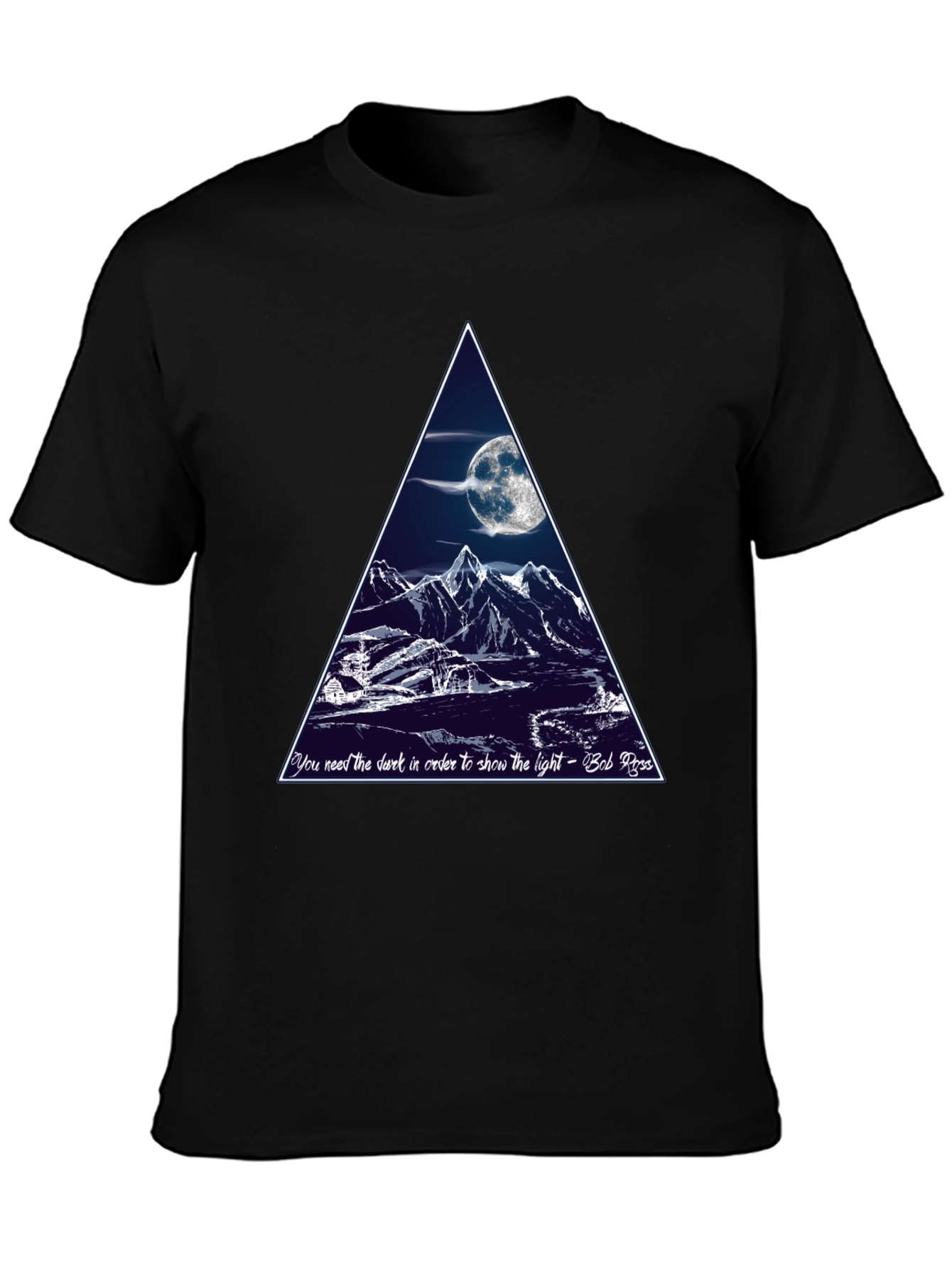 Bob Ross Moon Mountain T-Shirt