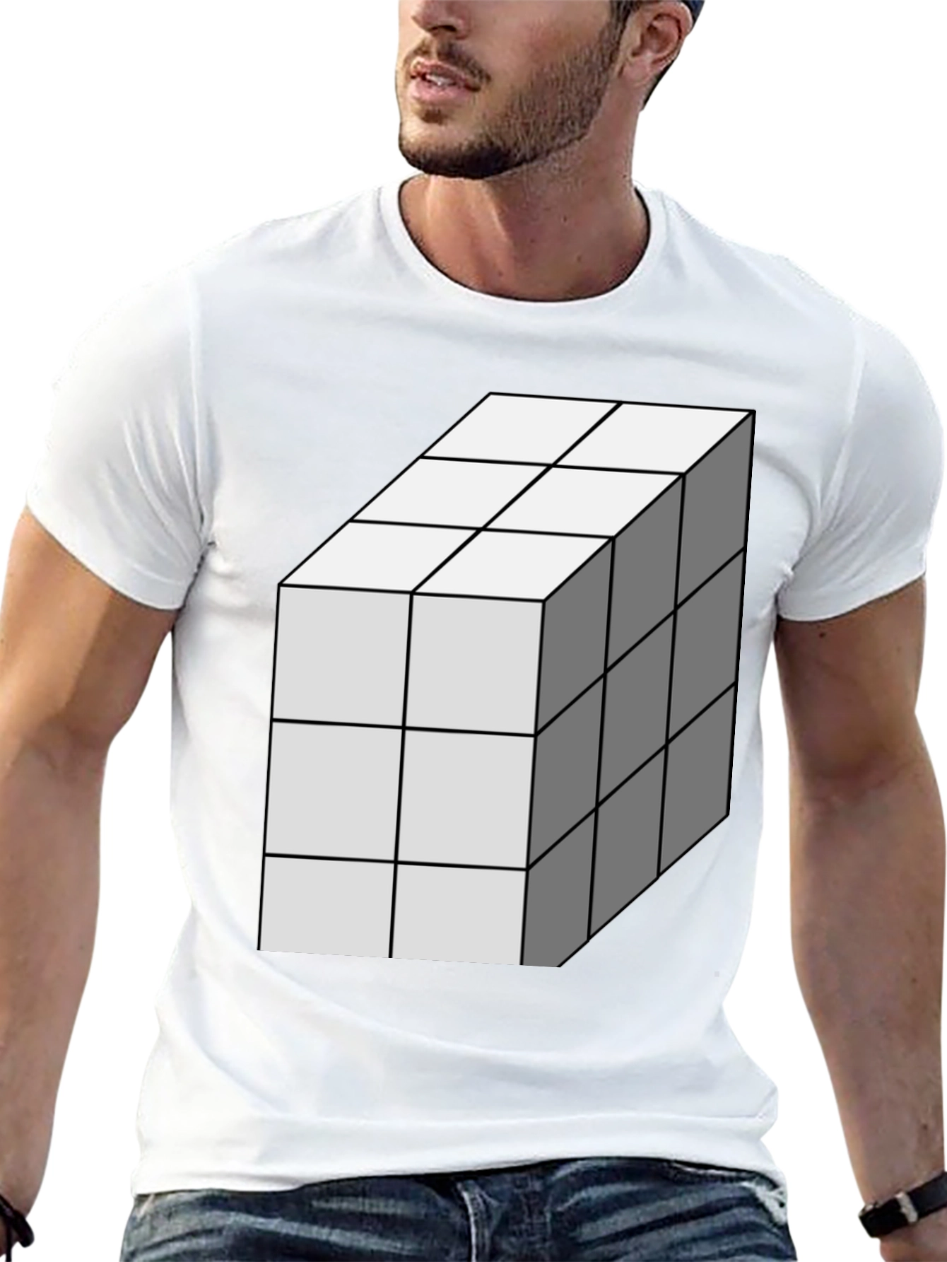 Cube Graphic Tee - Mens Casual Shirt