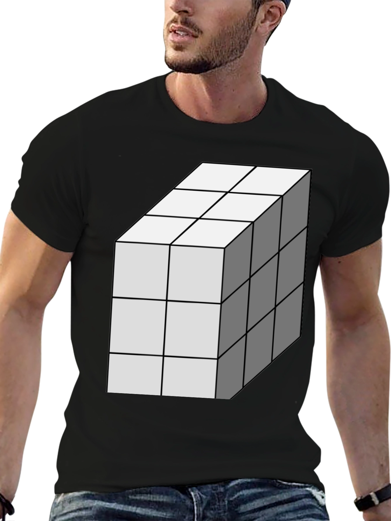 Cube Graphic Tee - Mens Casual Shirt