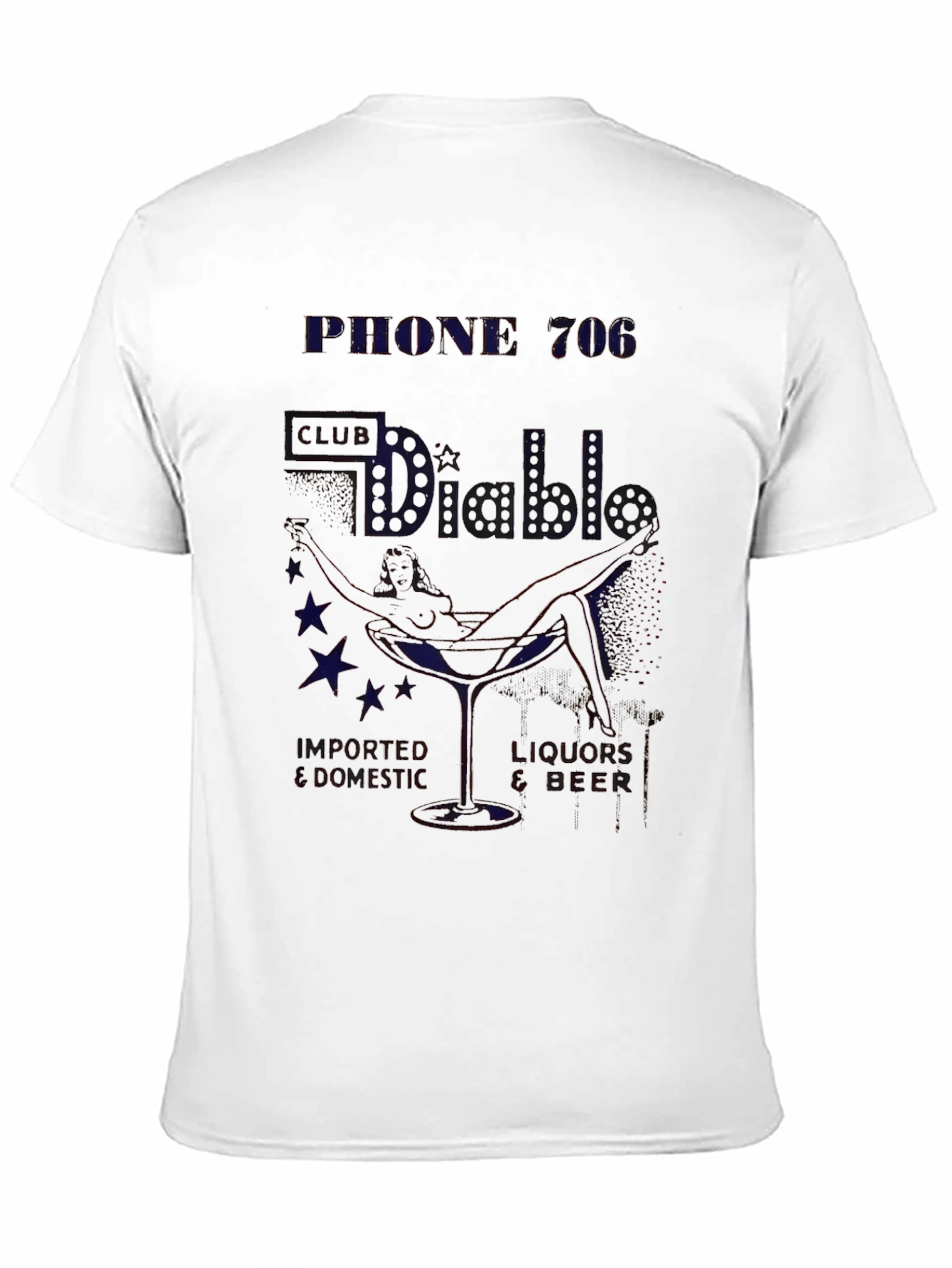 Phone 706 El Diablo Black Graphic Tee