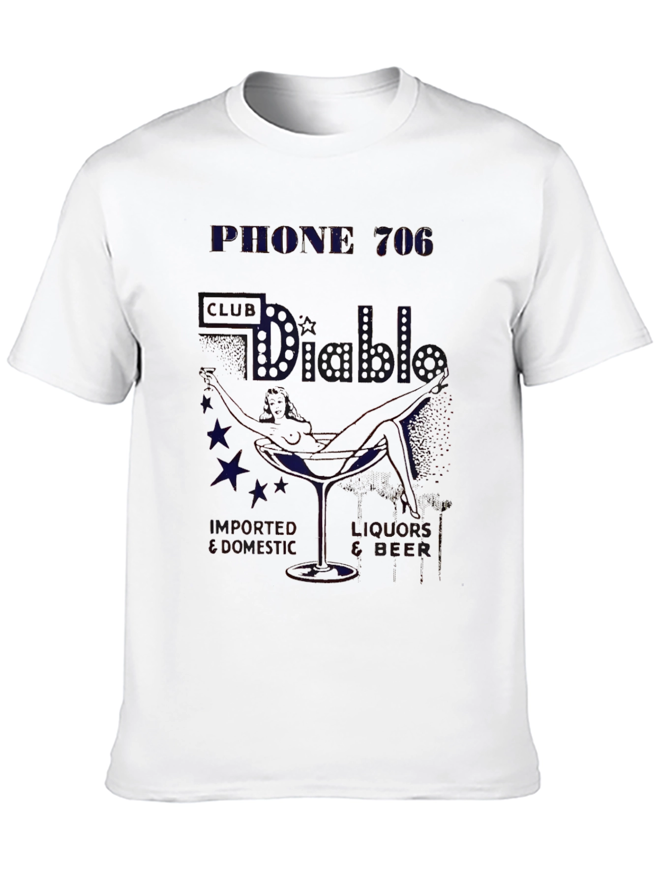 Phone 706 El Diablo Black Graphic Tee