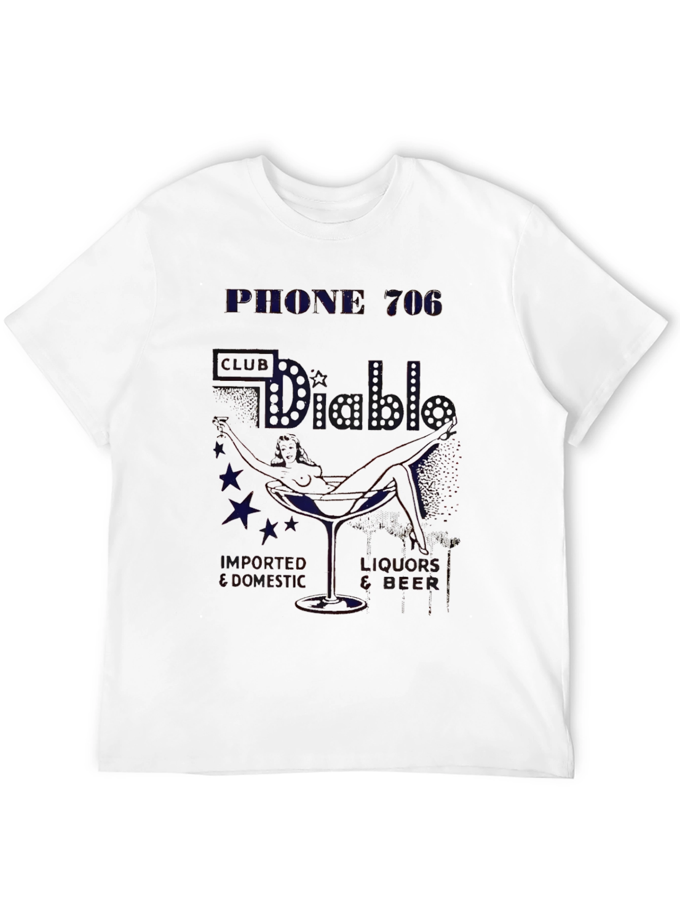 Phone 706 El Diablo Black Graphic Tee