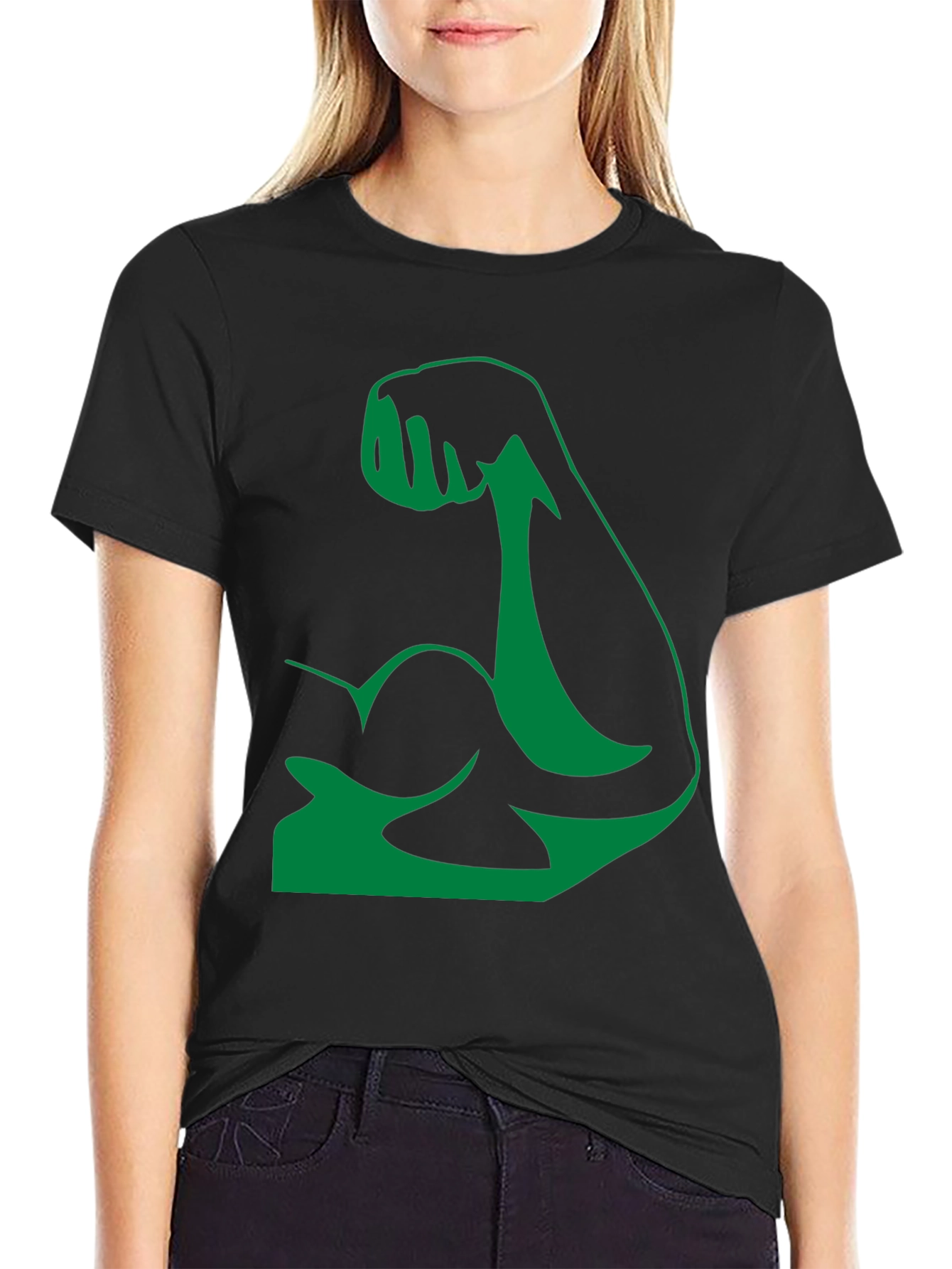 Hulk Arm T-Shirt - Green Muscle Power!
