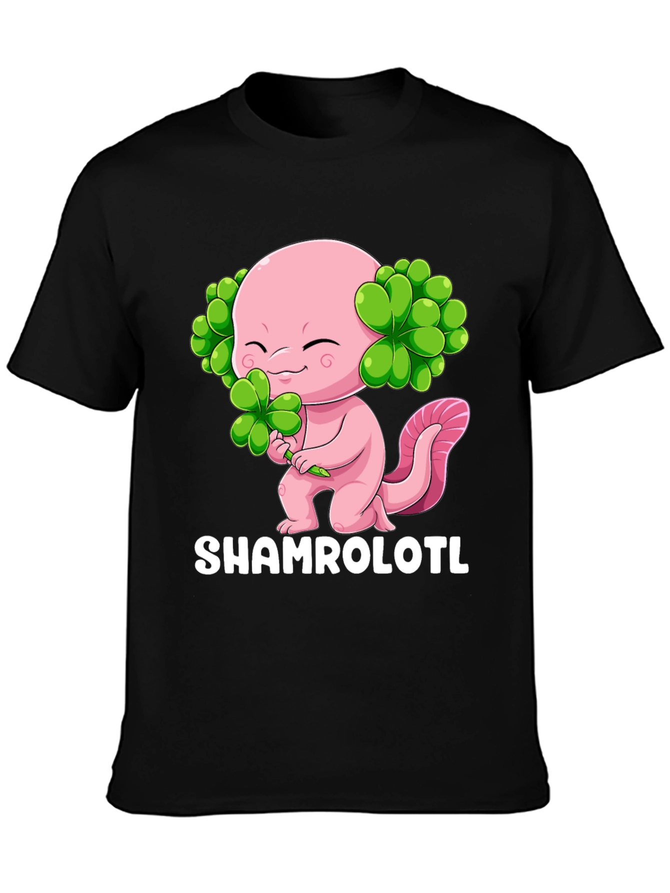 Shamrolotl T-Shirt - Lucky Axolotl St. Patricks Day