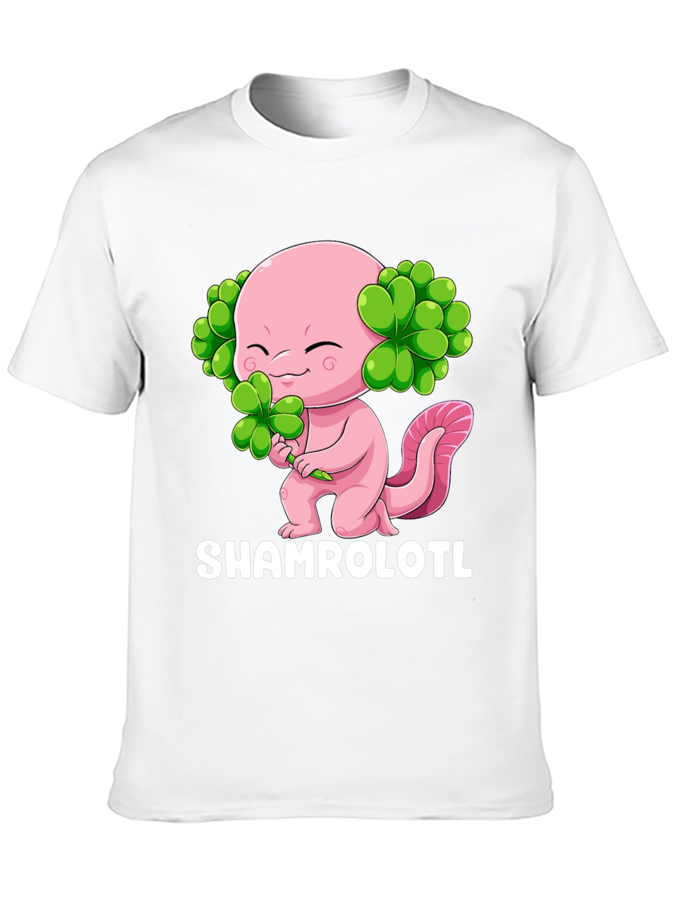 Shamrolotl T-Shirt - Lucky Axolotl St. Patricks Day
