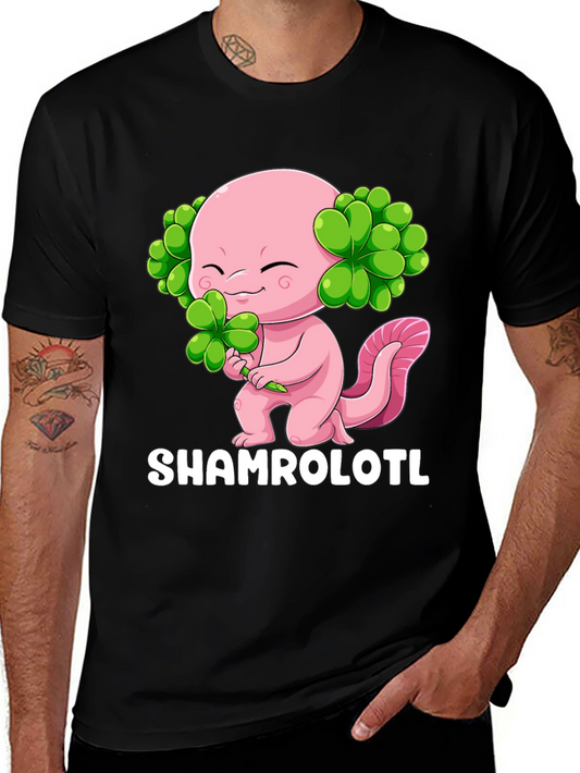 Shamrolotl T-Shirt - Lucky Axolotl St. Patricks Day
