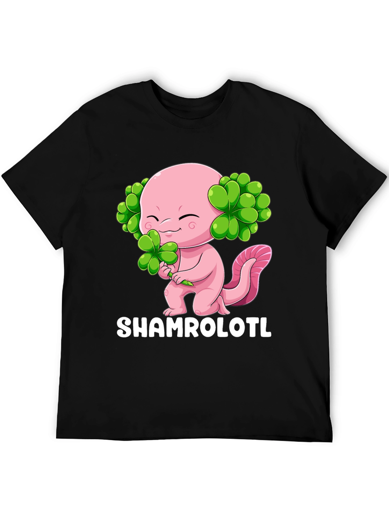 Shamrolotl T-Shirt - Lucky Axolotl St. Patricks Day