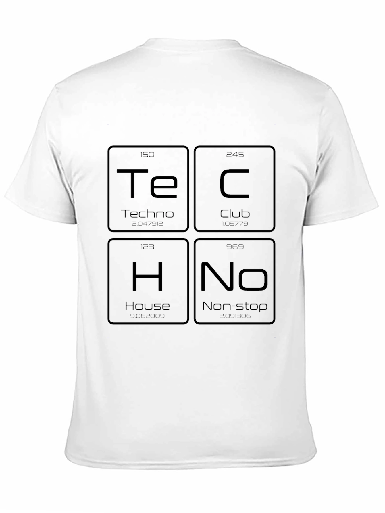 Techno Music T-Shirt - Periodic Table Style