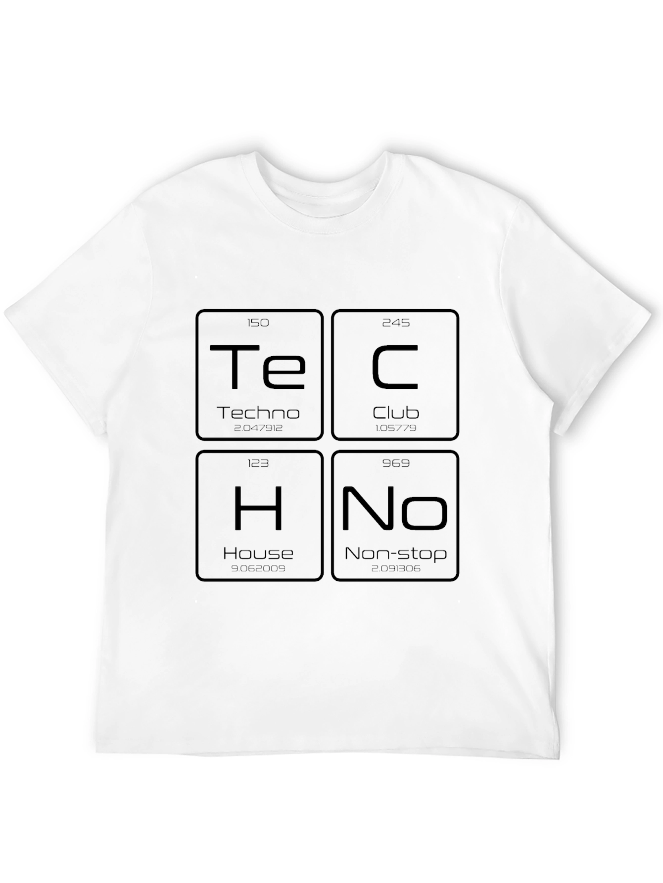 Techno Music T-Shirt - Periodic Table Style