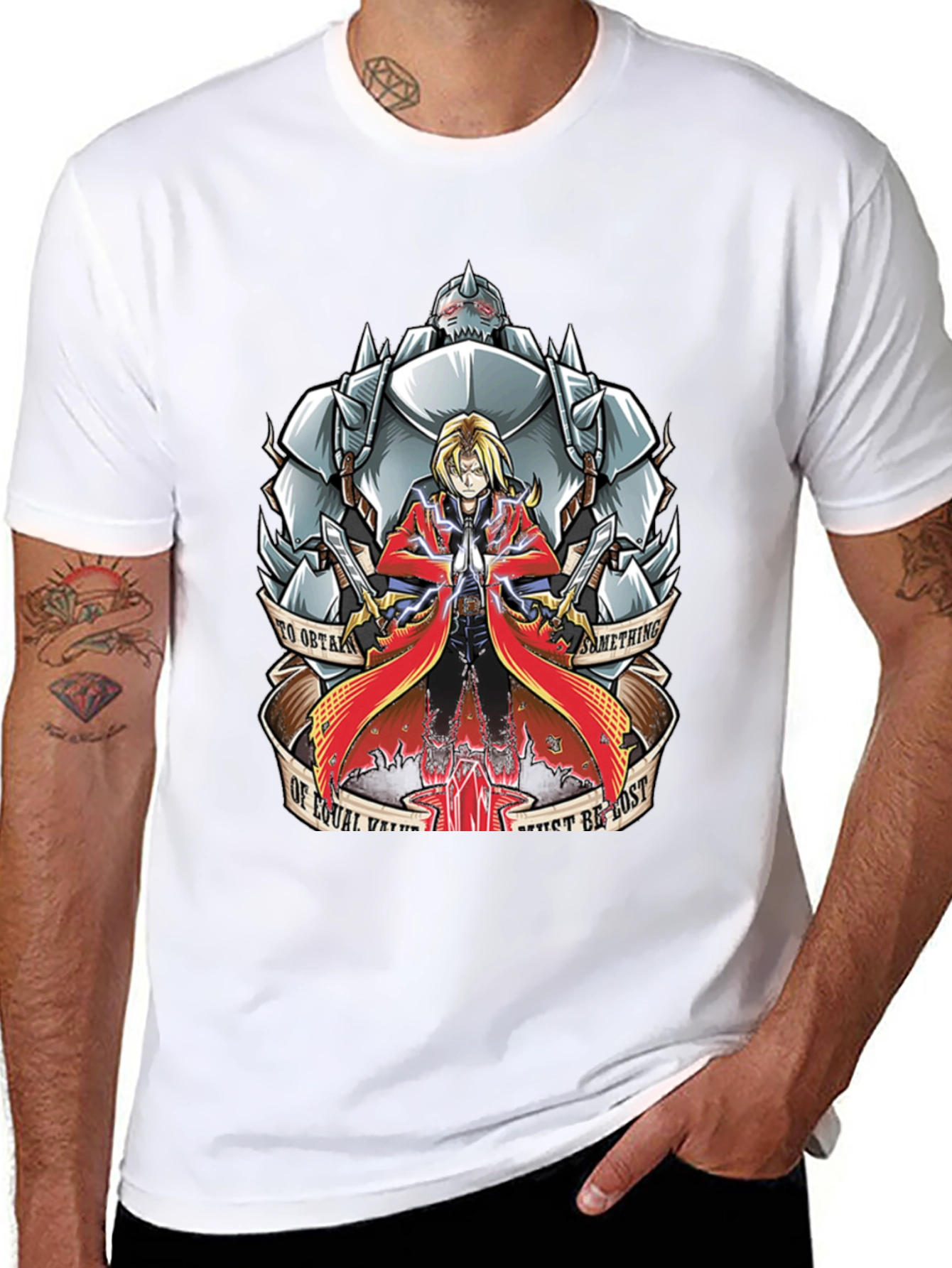 Anime Graphic T-Shirt - Fullmetal Alchemist Design