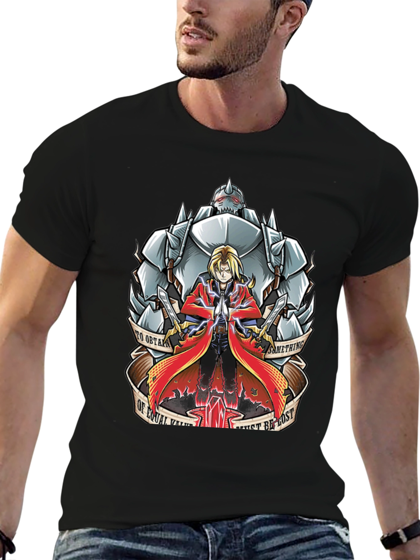 Anime Graphic T-Shirt - Fullmetal Alchemist Design