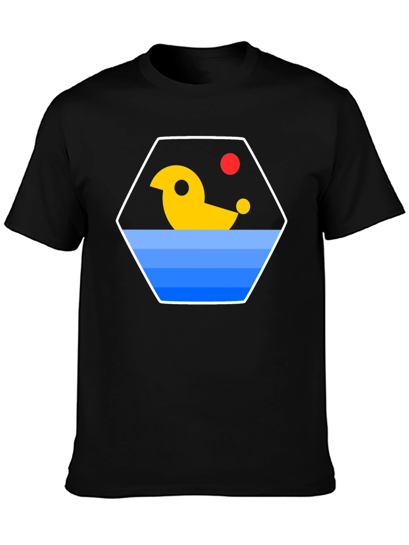 Abstract Duck Graphic T-Shirt