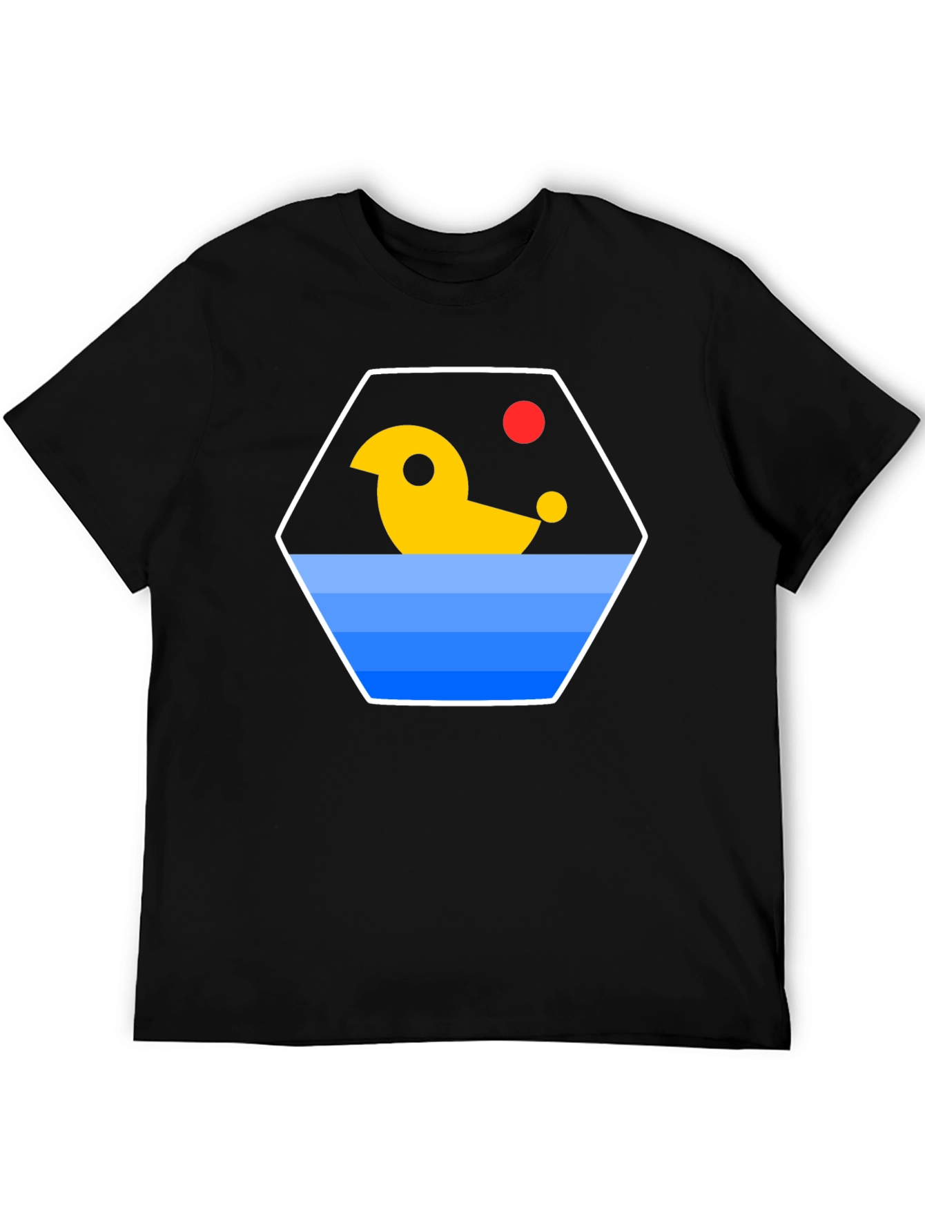 Abstract Duck Graphic T-Shirt