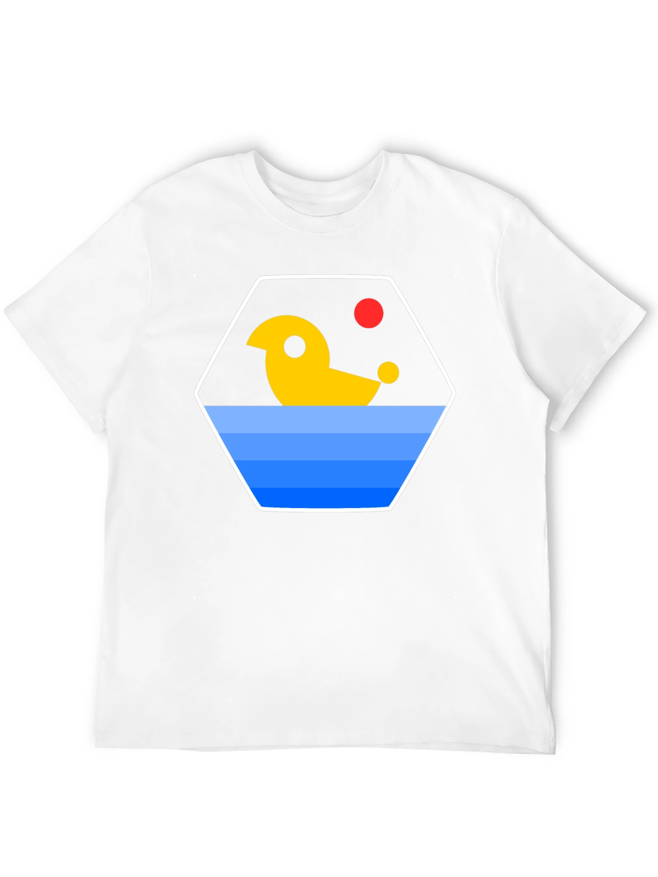 Abstract Duck Graphic T-Shirt