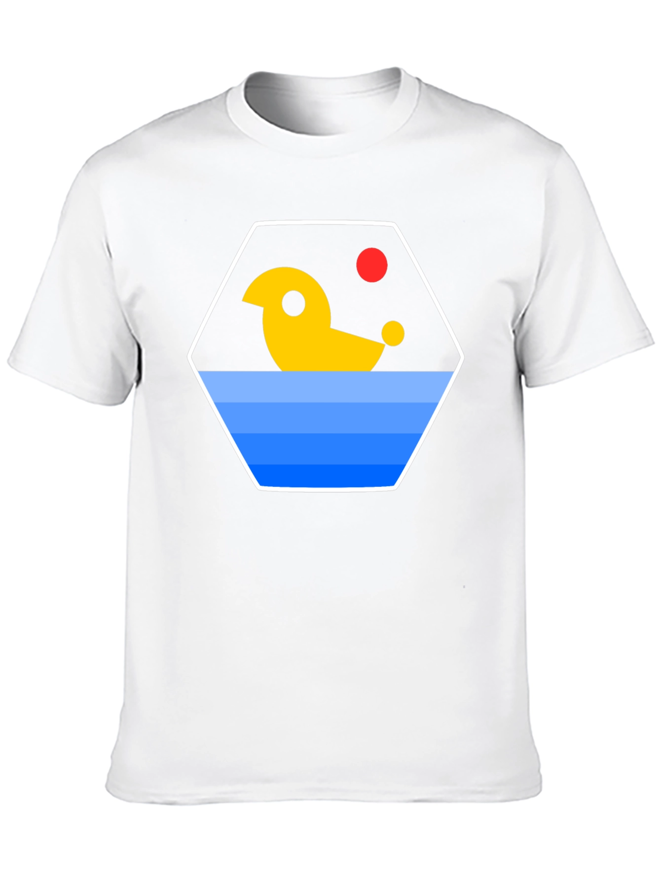 Abstract Duck Graphic T-Shirt