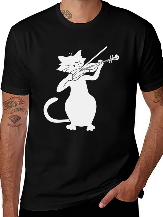 Cat Playing Violin T-Shirt