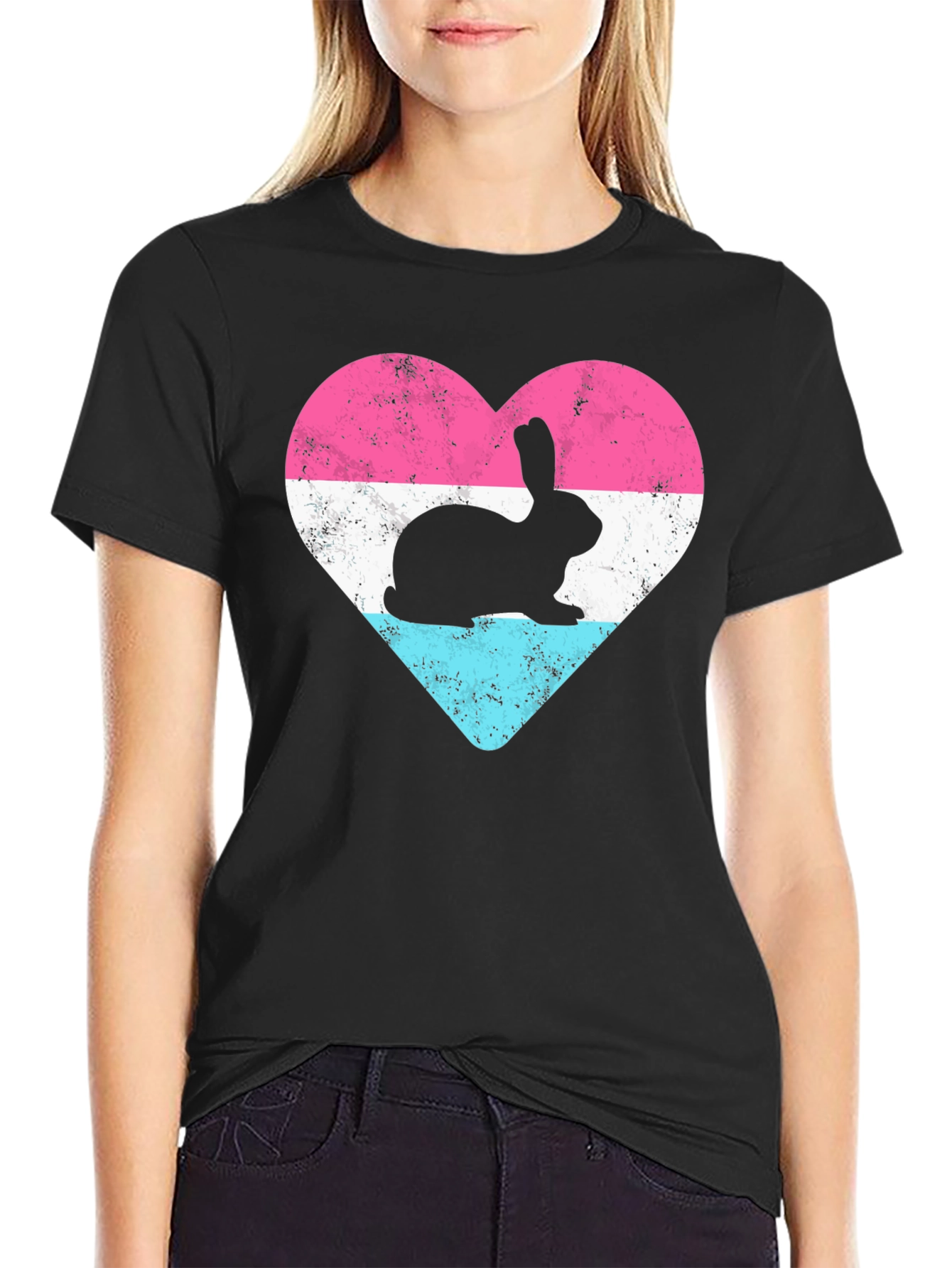 Bunny Heart T-Shirt - Cute & Stylish Design