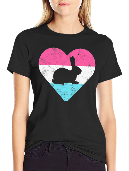 Bunny Heart T-Shirt - Cute & Stylish Design