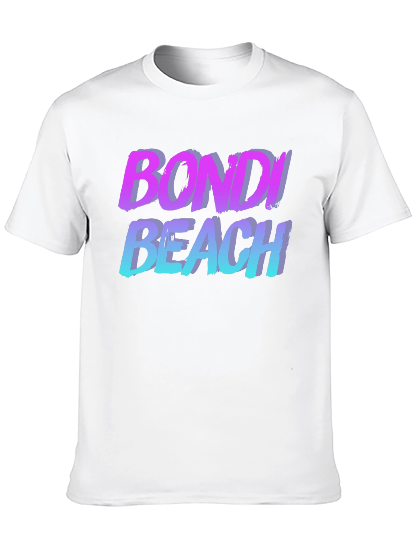 Bondi Beach Retro T-Shirt - Black