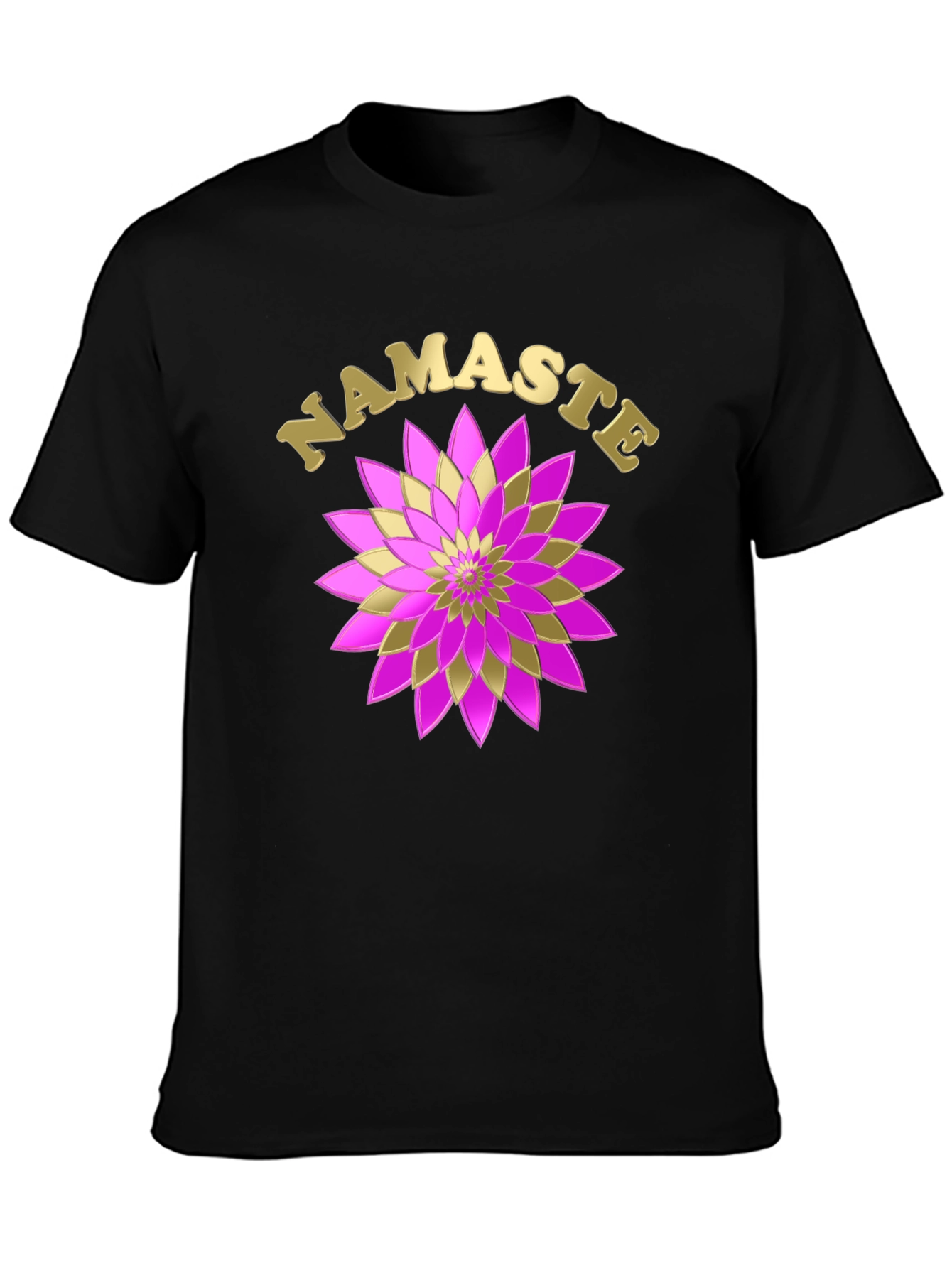 Namaste Lotus Graphic T-Shirt