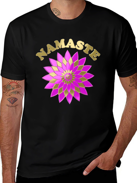 Namaste Lotus Graphic T-Shirt