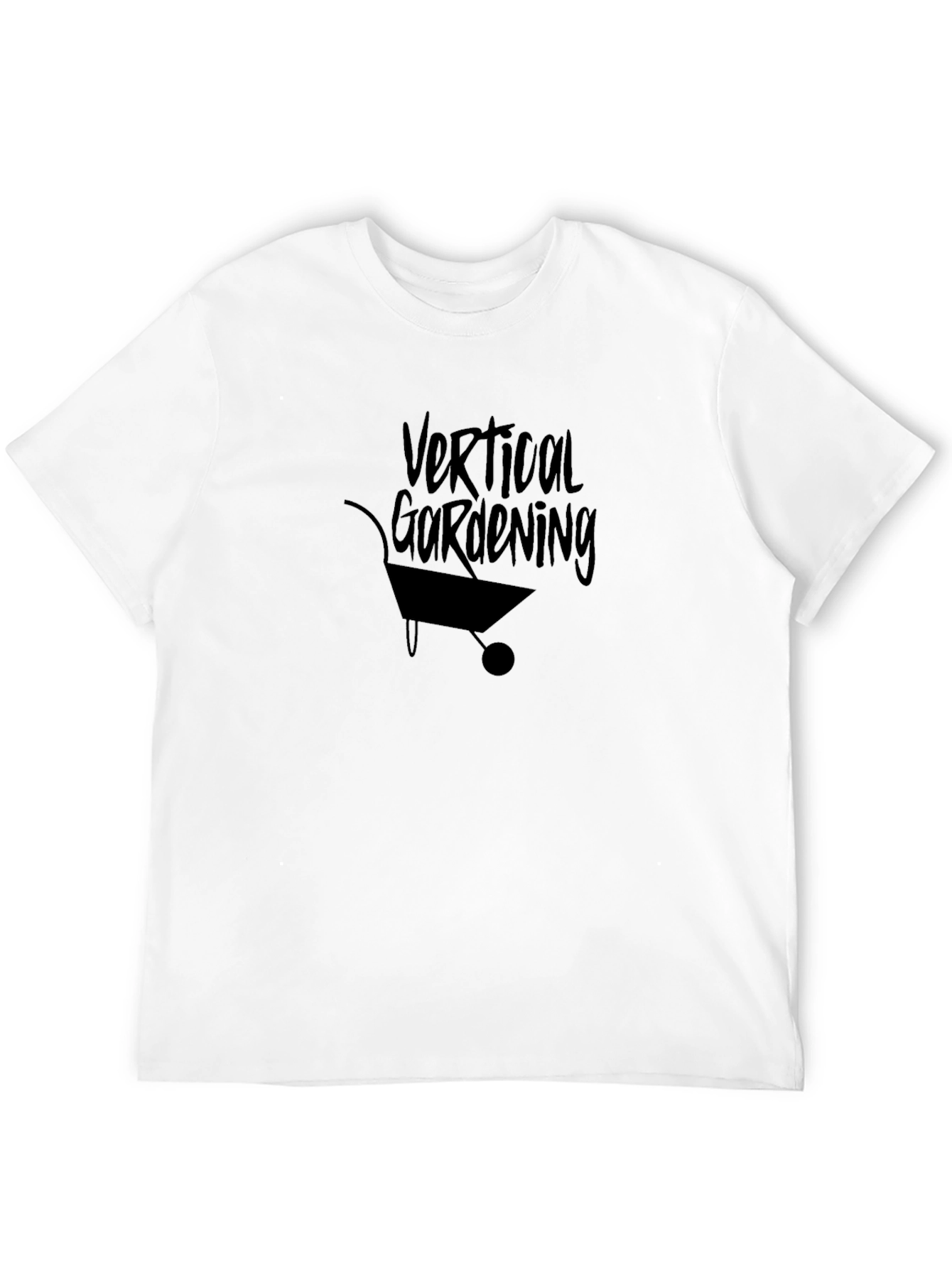Vertical Gardening T-Shirt - Black Graphic Tee