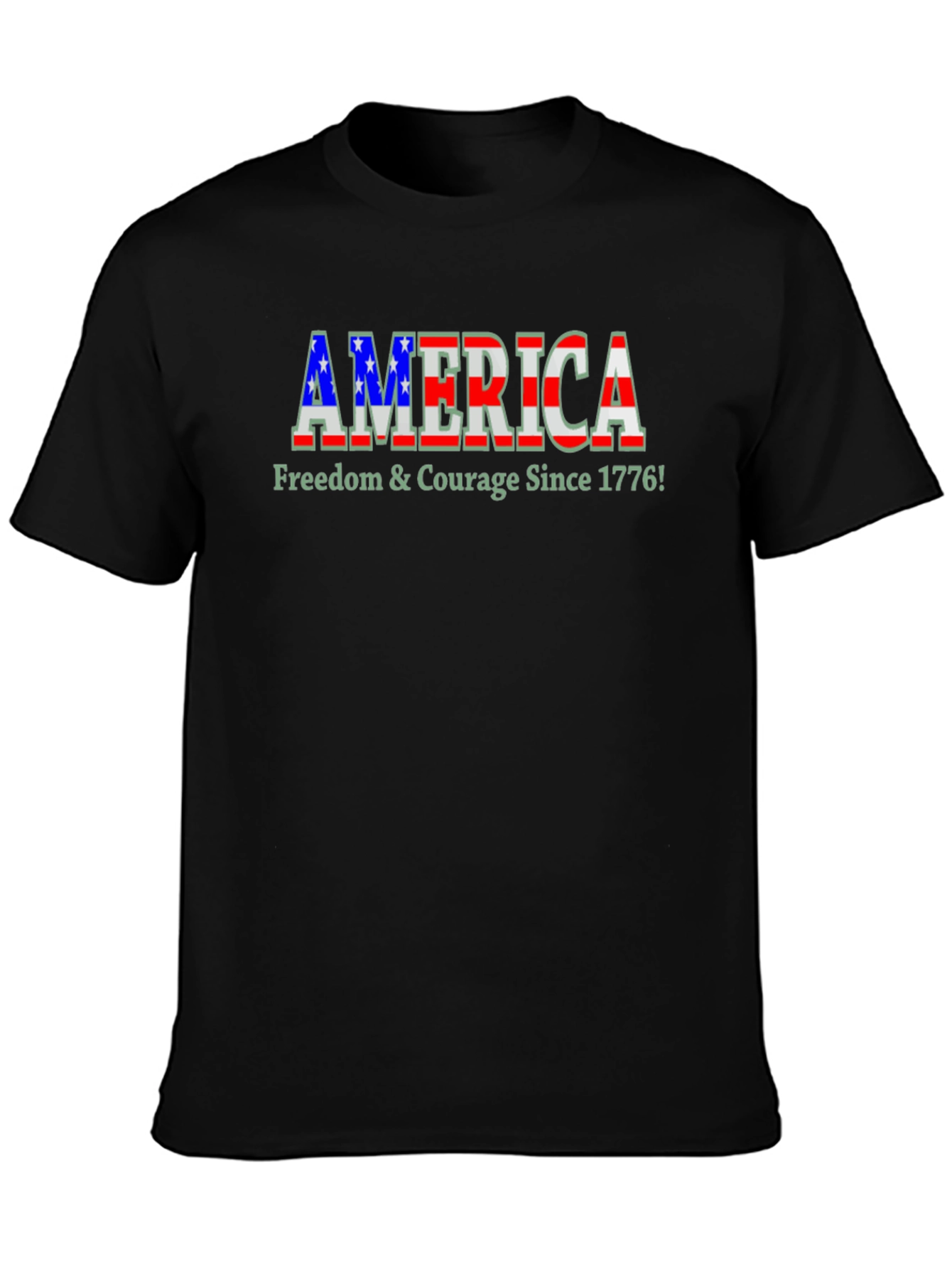 America Freedom & Courage Tee - Patriotic Style