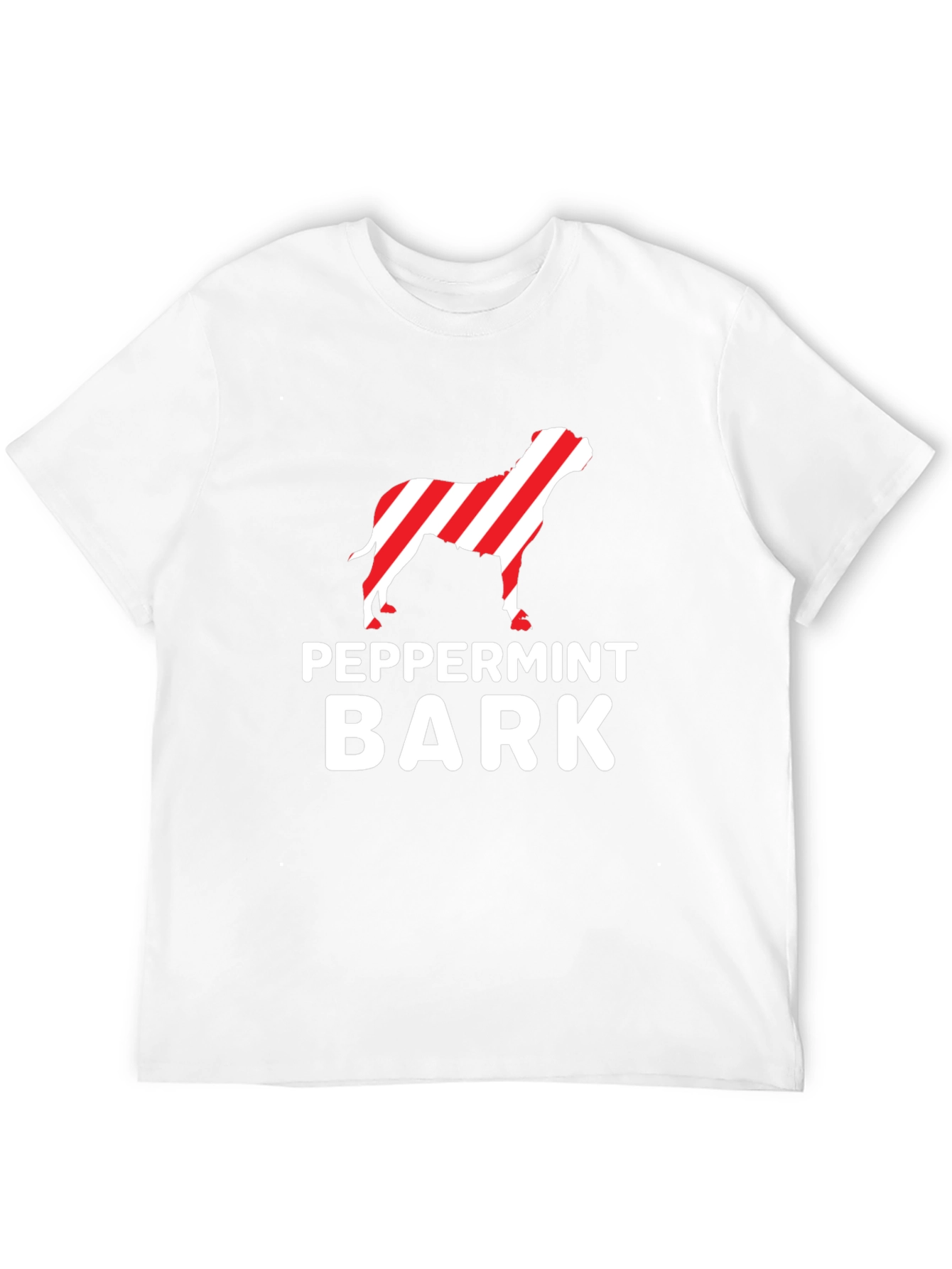 Peppermint Bark Dog T-Shirt - Christmas Holiday Tee