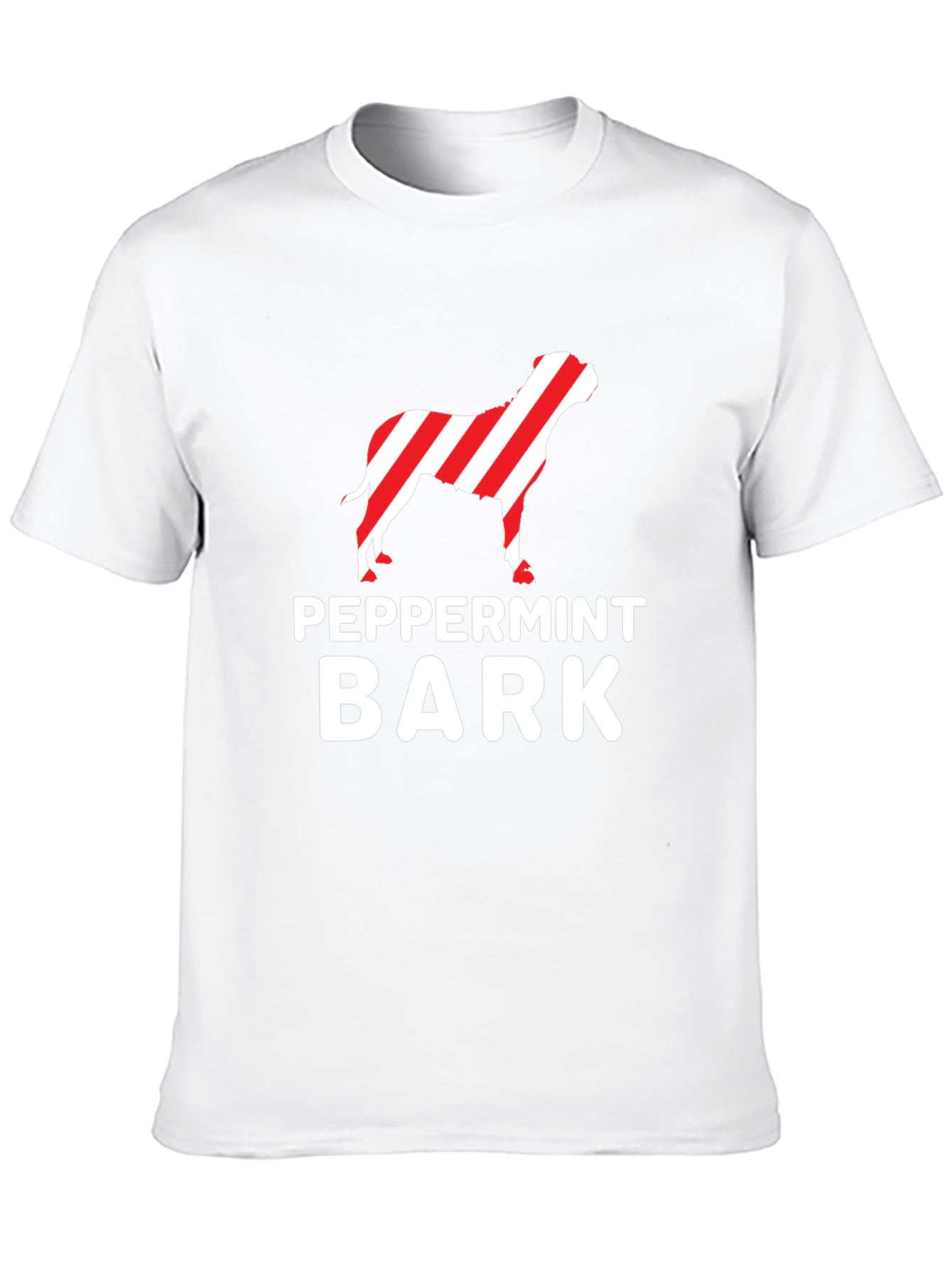 Peppermint Bark Dog T-Shirt - Christmas Holiday Tee