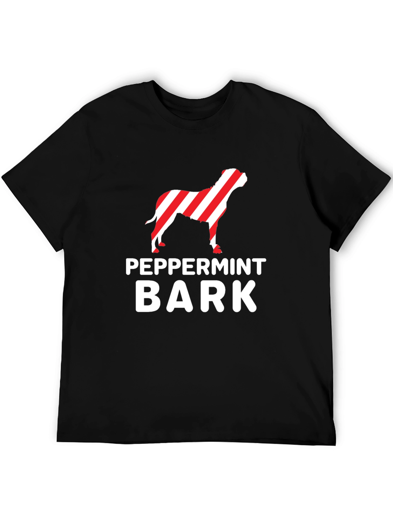 Peppermint Bark Dog T-Shirt - Christmas Holiday Tee