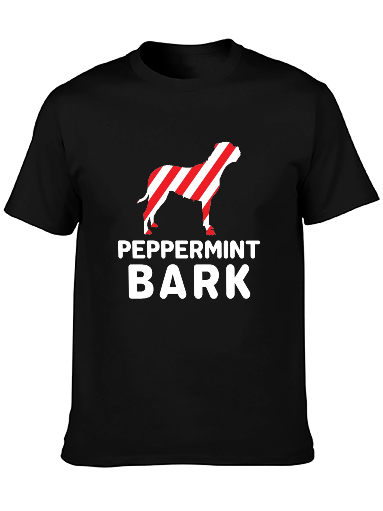 Peppermint Bark Dog T-Shirt - Christmas Holiday Tee