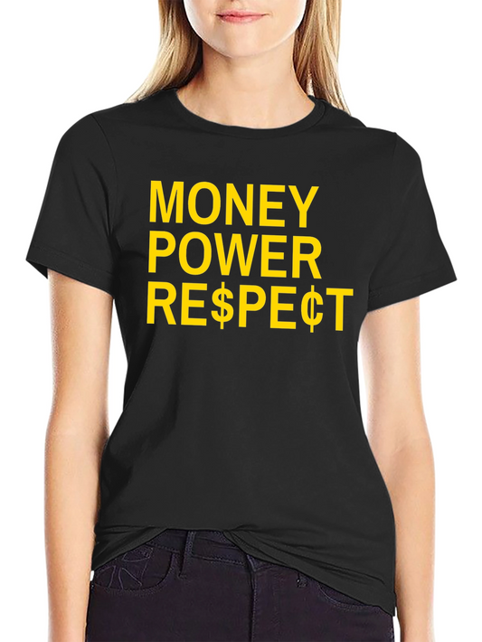 Money Power Respect T-Shirt - Black