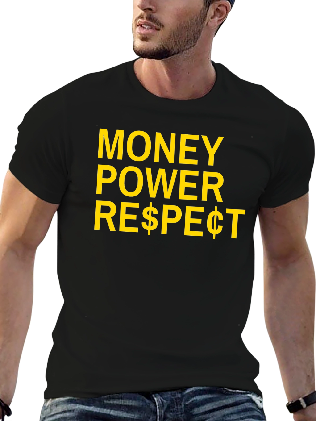 Money Power Respect T-Shirt - Black