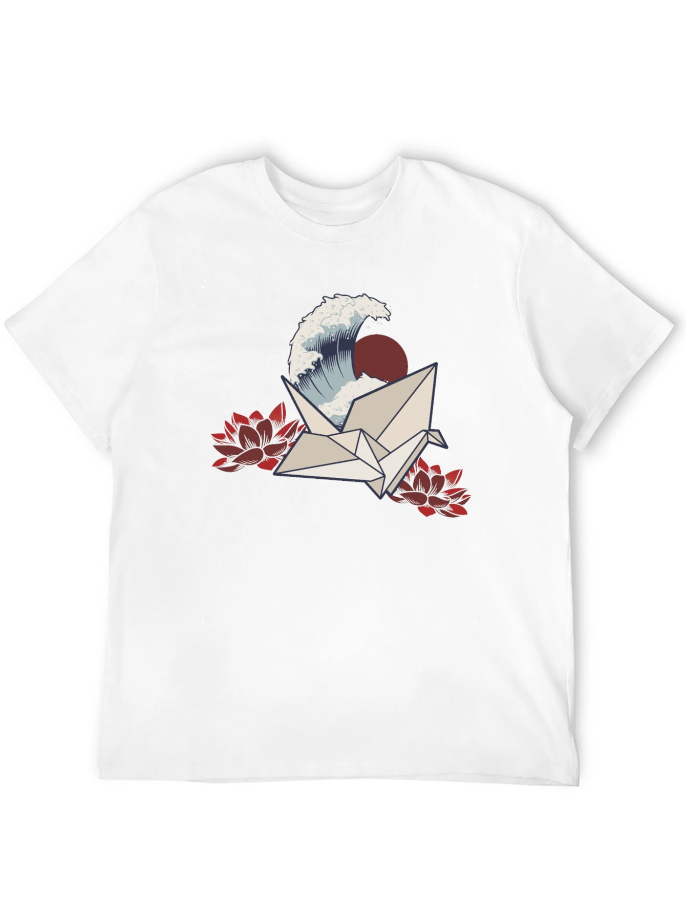 Crane Wave Graphic Tee - Black
