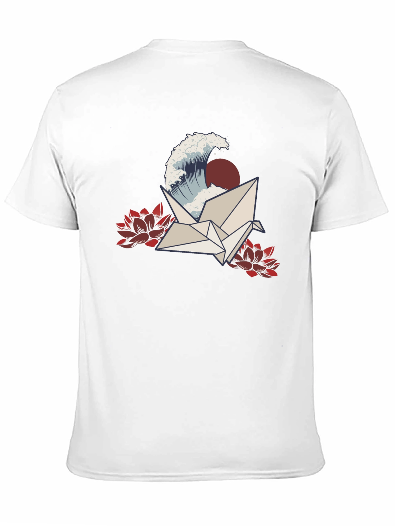 Crane Wave Graphic Tee - Black