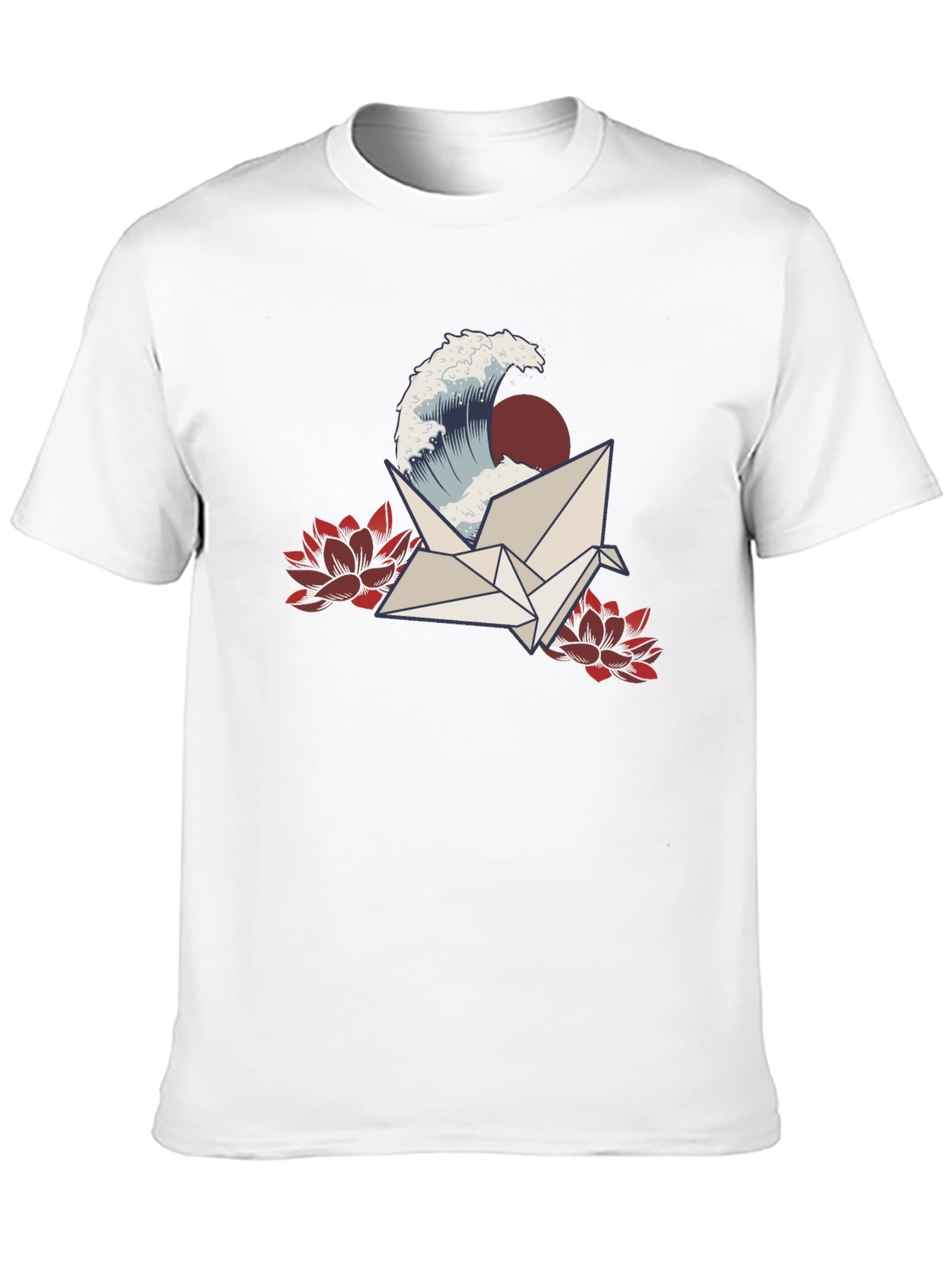 Crane Wave Graphic Tee - Black