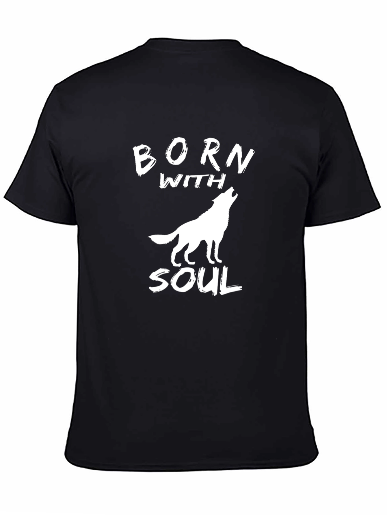Born With Soul Wolf Graphic Tee