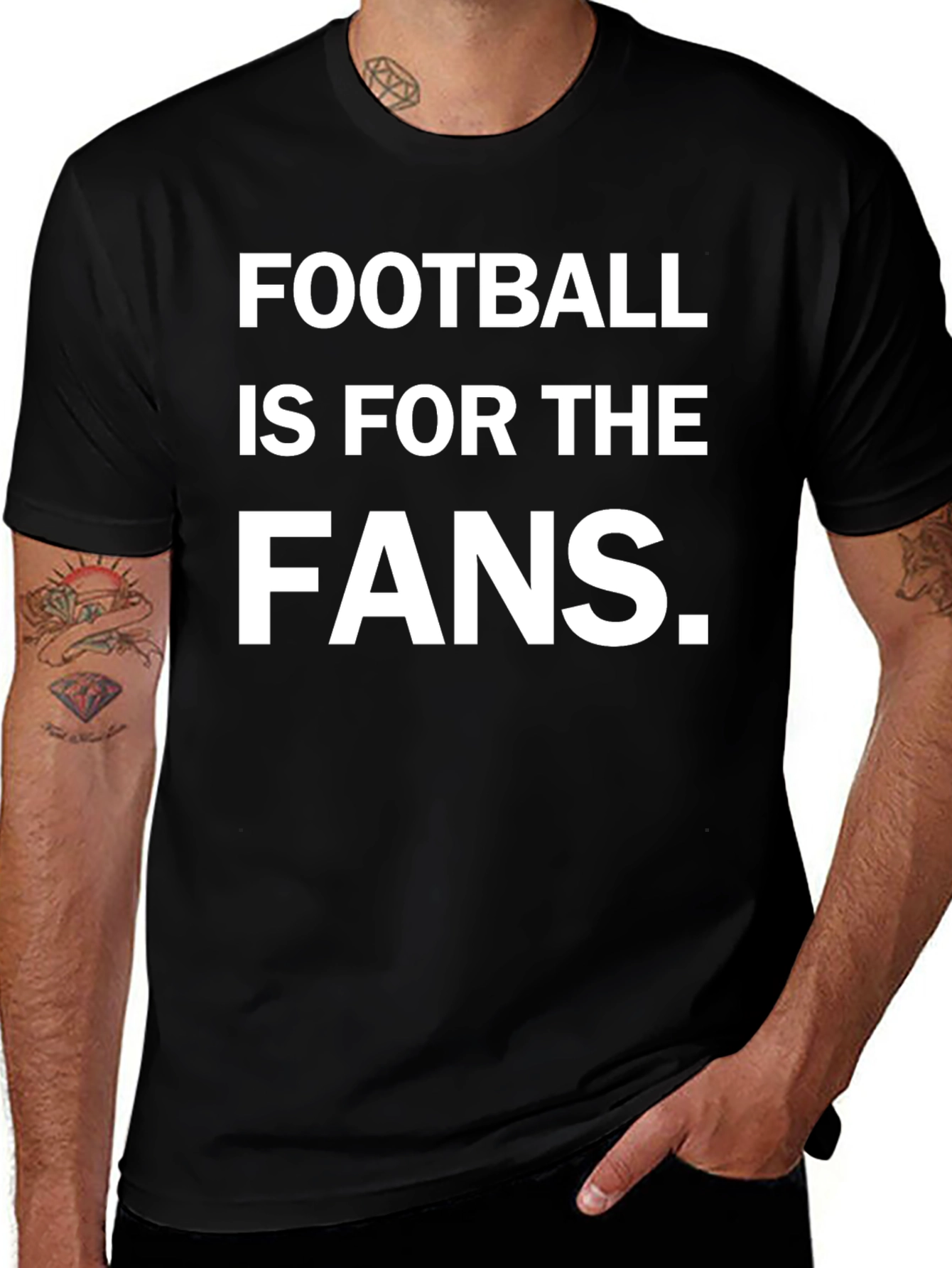 Football Is For The Fans Graphic Tee