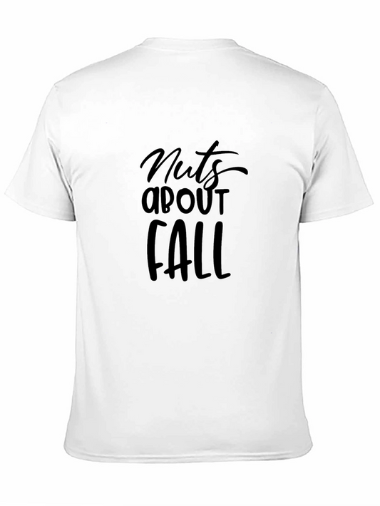 Nuts About Fall Black Graphic T-Shirt
