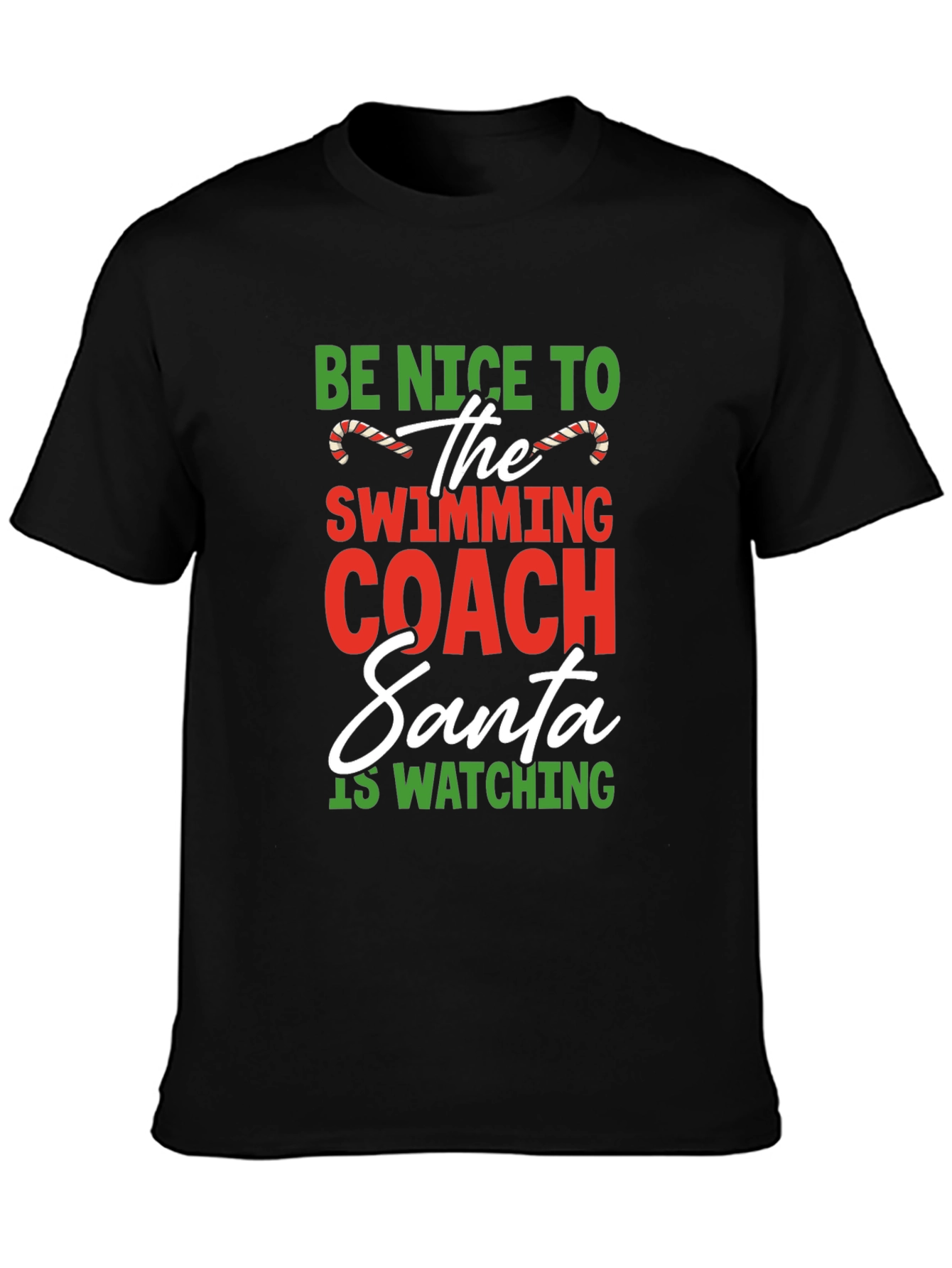 Funny Swimming Coach Christmas T-Shirt