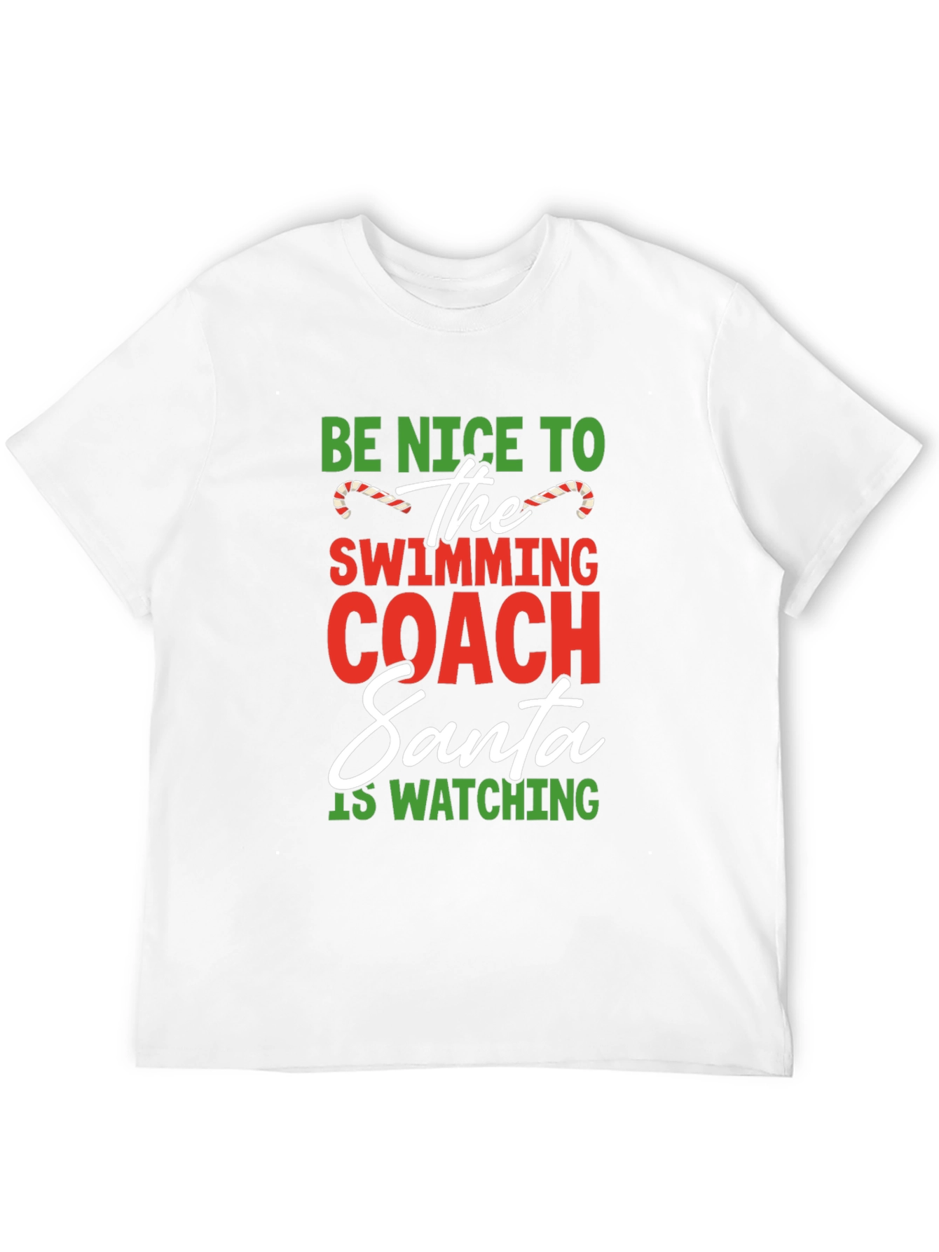 Funny Swimming Coach Christmas T-Shirt