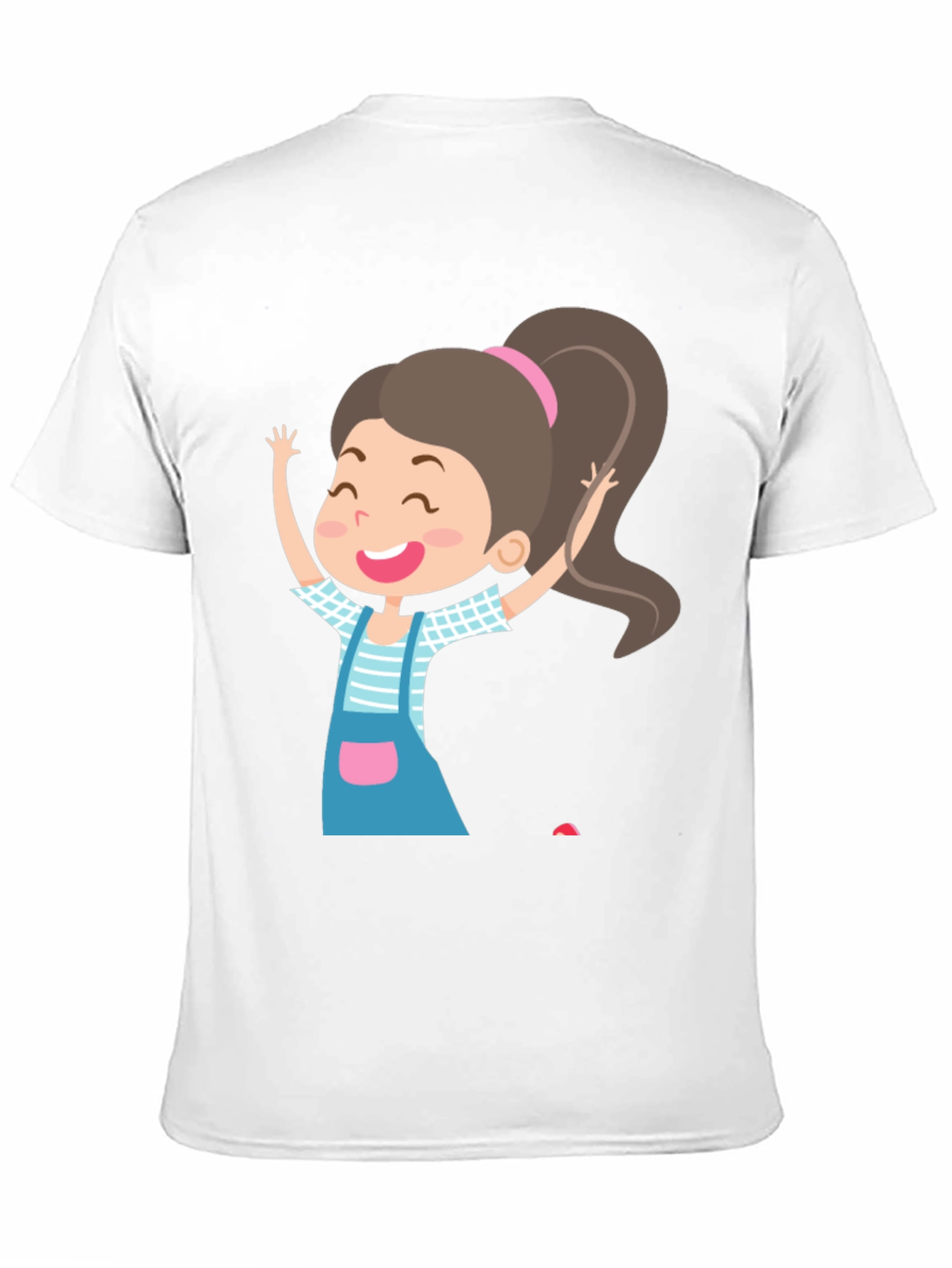 Fun Girl Graphic Black T-Shirt