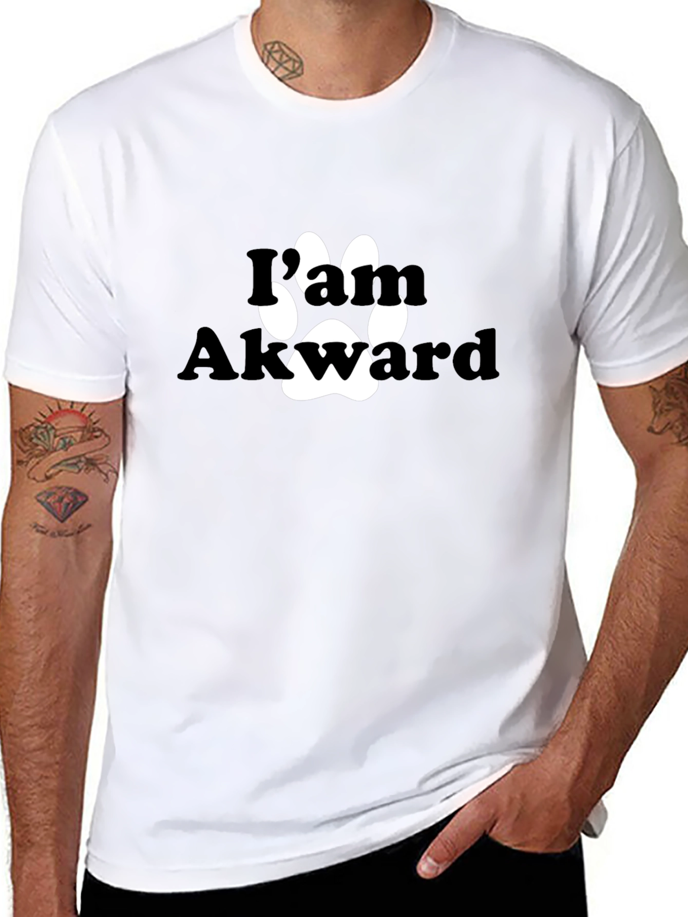 I Paw Akward Graphic T-Shirt