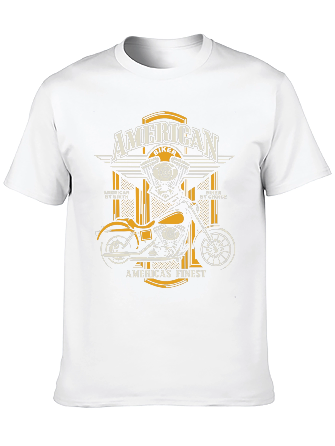 American Biker T-Shirt - Motorcycle Design