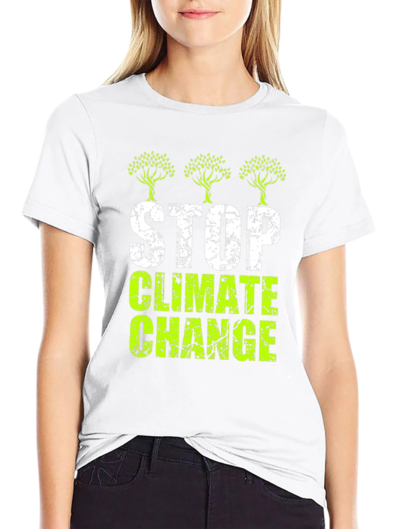 Stop Climate Change Graphic T-Shirt