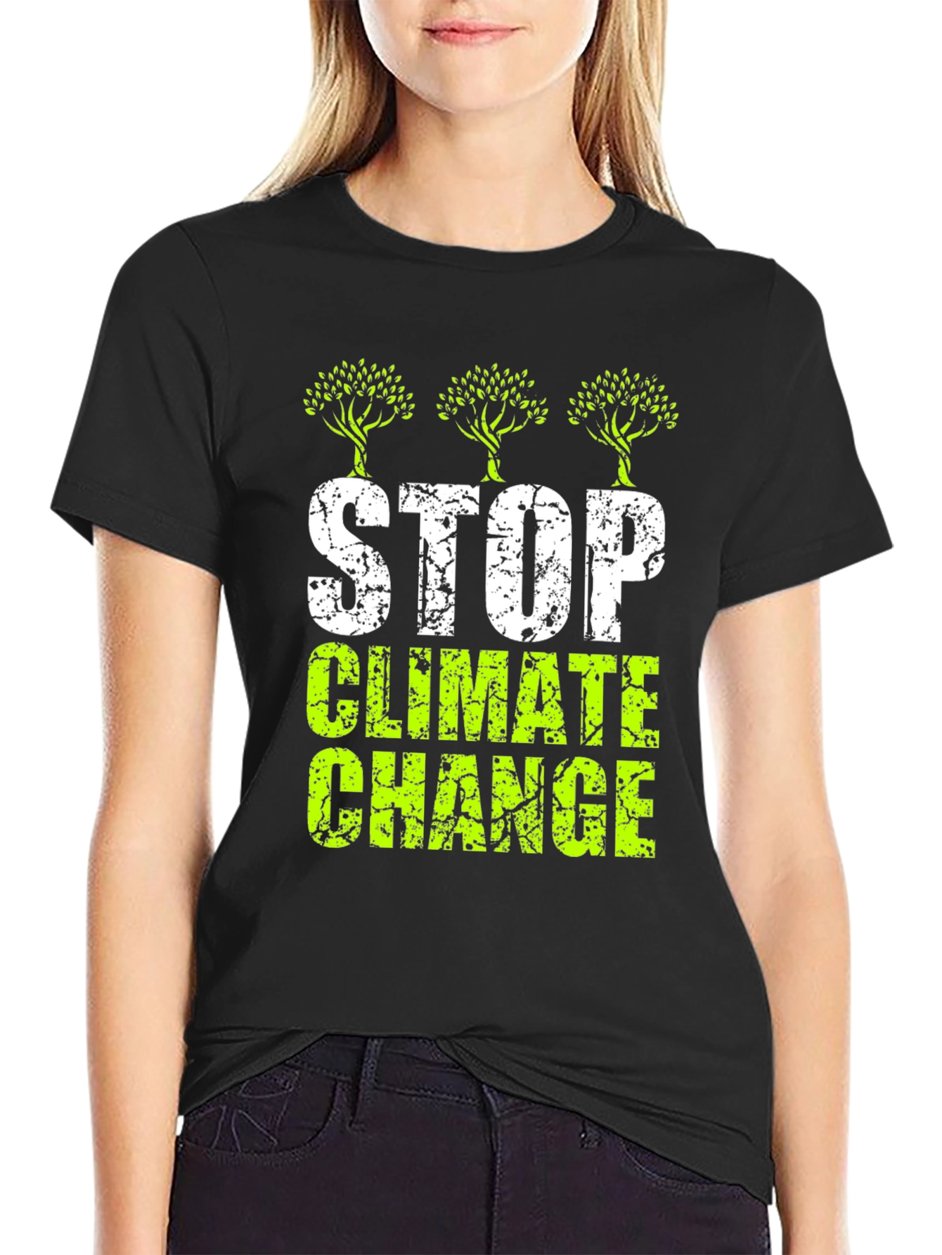 Stop Climate Change Graphic T-Shirt