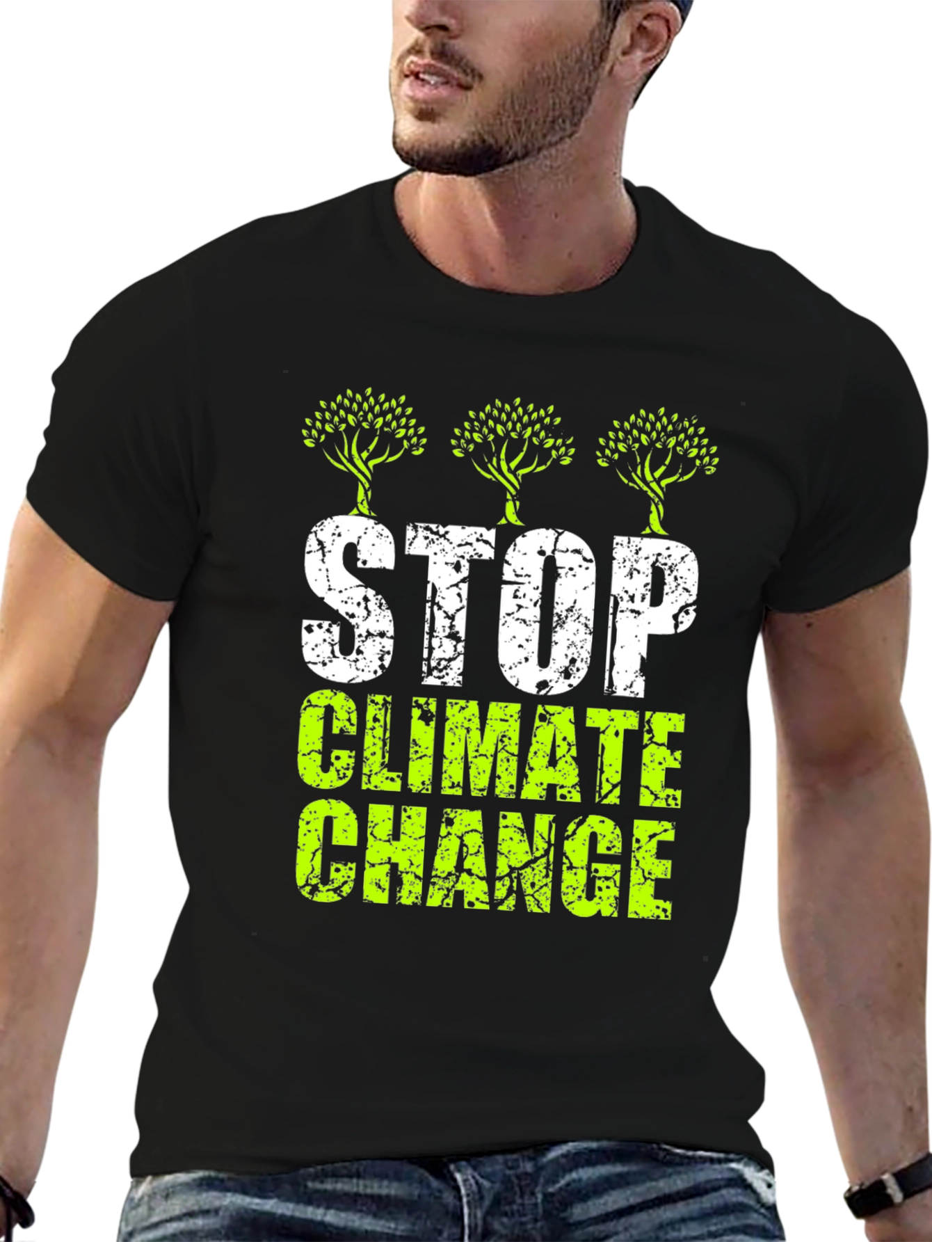 Stop Climate Change Graphic T-Shirt