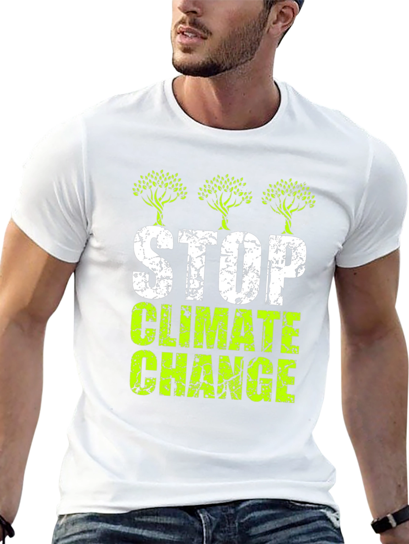 Stop Climate Change Graphic T-Shirt
